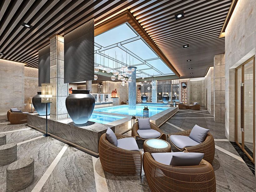 Longevity and wellness area for hotels and resorts